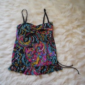24th & Ocean Medium Multicolor Paisley Tankini